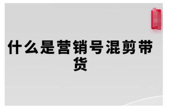 营销号混剪带货，从内容创作到流量变现的全流程，教你用营销号形式做混剪带货网赚项目-副业赚钱-互联网创业-资源整合-私域引流-黑科技软件-引流软件哲客网创