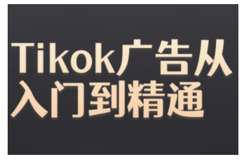 Tiktok Ads实操教程，Tiktok广告从入门到精通网赚项目-副业赚钱-互联网创业-资源整合-私域引流-黑科技软件-引流软件哲客网创